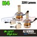 H4 COBRA COB  HIGH POWERED 3200LM WHITE  FLASH DIPPED HIGH BEAM 2 LED 30w